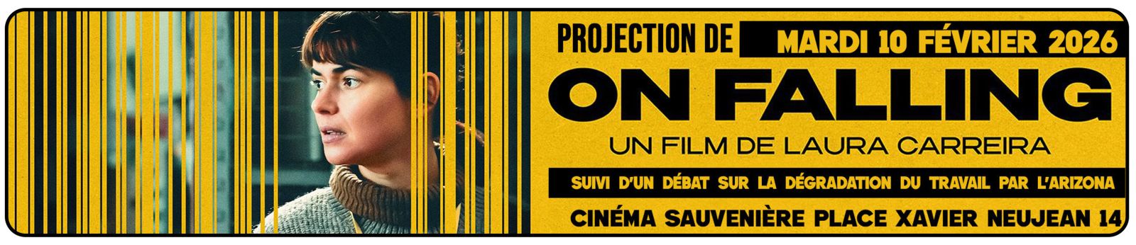 On Falling banderolle