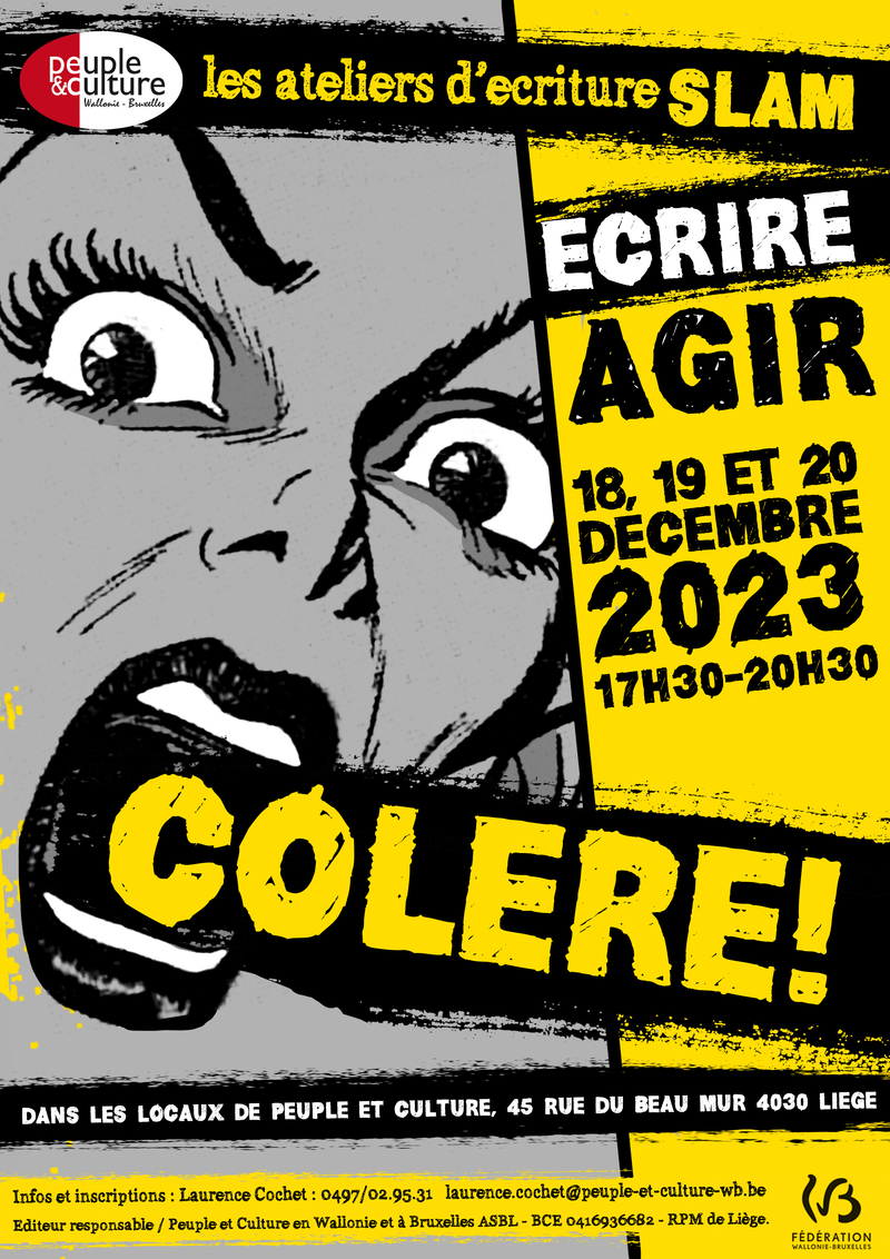 Ecrire Agir Colère